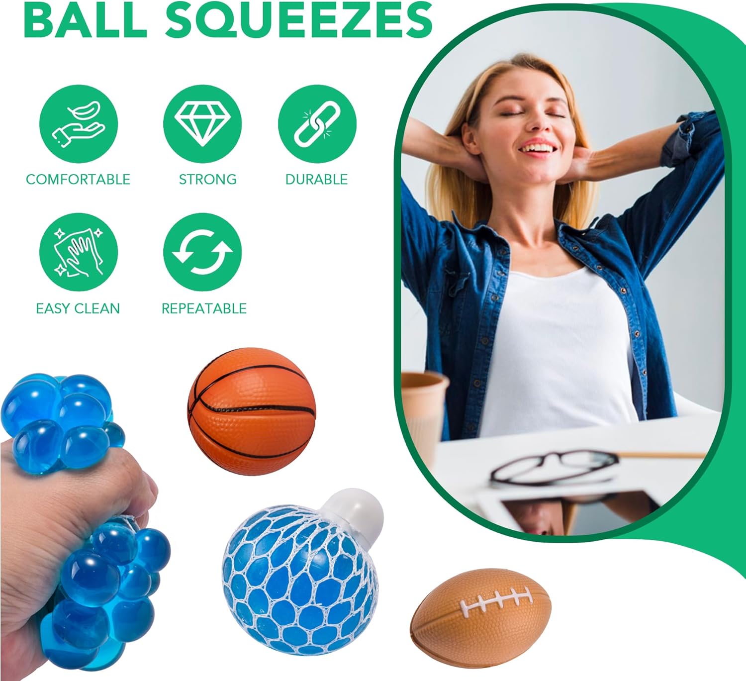 Ganowo Jumbo Easter Eggs Prefilled with 30pcs Fidget Toys,Easter egg Fillers,Basket Stuffers,Classroom Gifts, Egg Hunt Kids Toddler Boys Gifts Party Favors