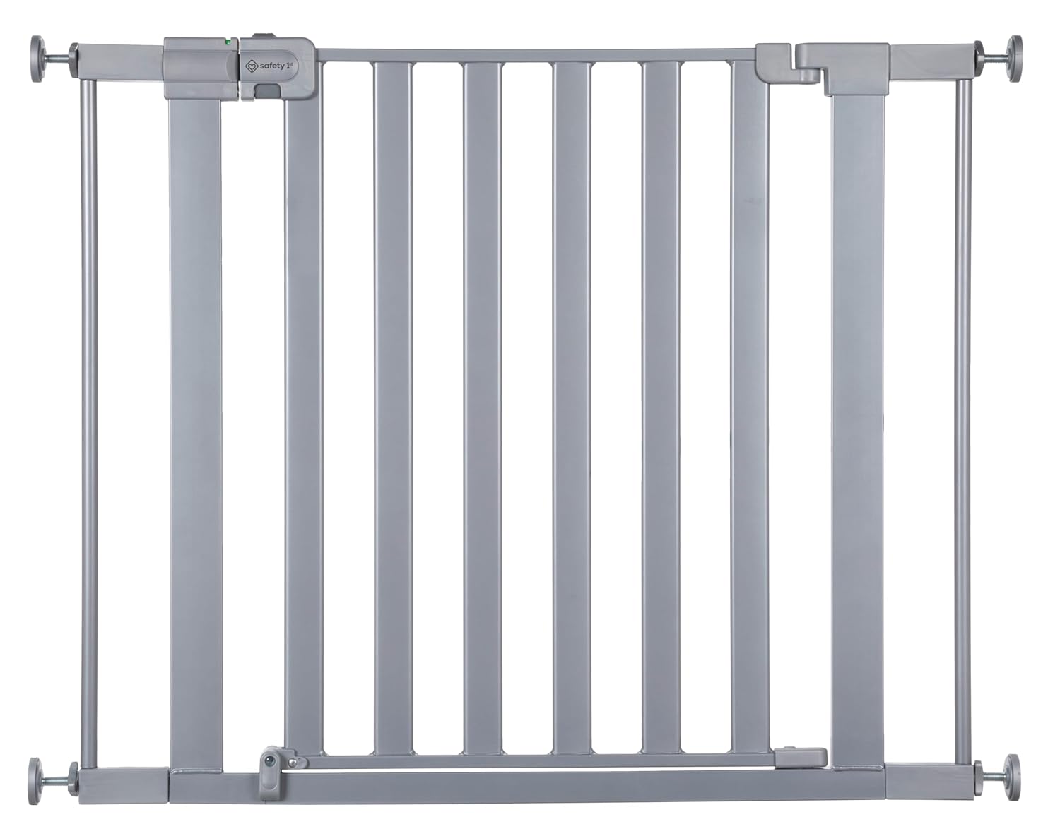 Safety 1st Walk Through Baby Gate with Door, Adjustable Pressure Mount Lift, Dog Gates, Fits 29"-38" Wide, 1-Pack, Silver