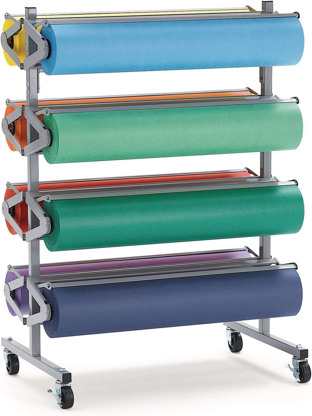 Colorations Dual Surface Paper Roll Classroom Supplies for Arts and Crafts Flame Red (36" x 1000') - DSFR