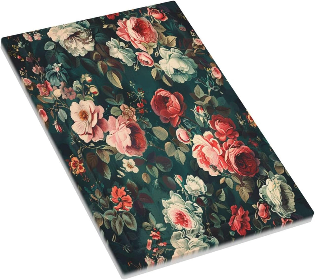 Light Switch Cover Plate Baroque Vintage Peony Flower Floral 1 Gang No Device Blank Electrical Wall Plates Faceplate Decorative Switch Plate for Bedroom Farmhouse Decor