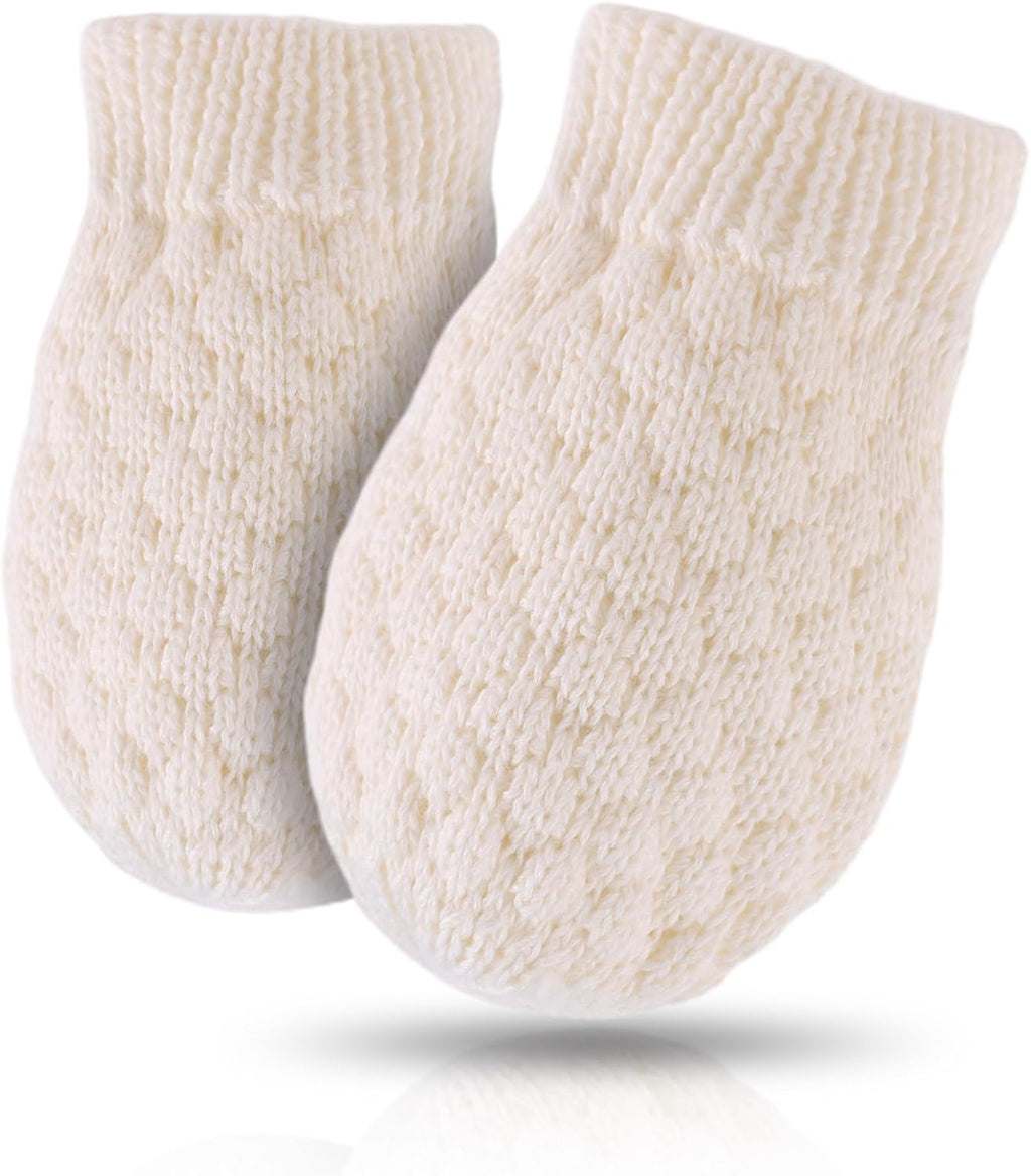 Baby Knit Mittens Toddler Boys Girls Gloves Winter Infant Newborn No Scratch Mitten 0-3 Years