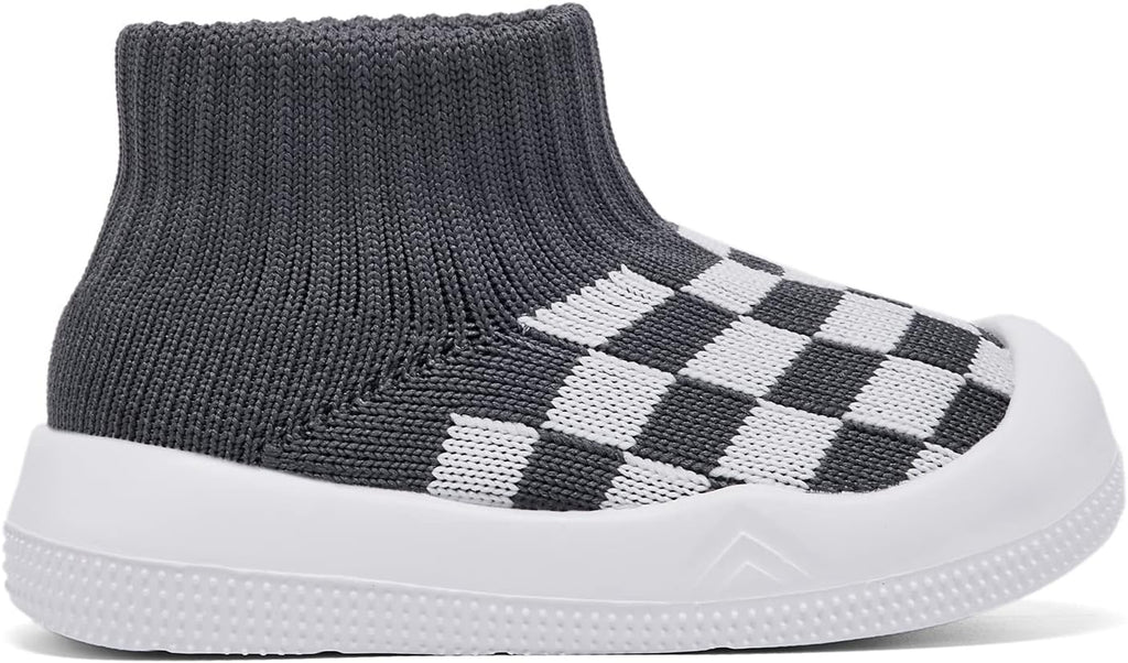 Eashi Baby Boy Girl Non-Skid Indoor Infant Walking Shoes Breathable Warm Elastic Sock Shoes with Memory Sole Protect Toes Outdoor Sneakers