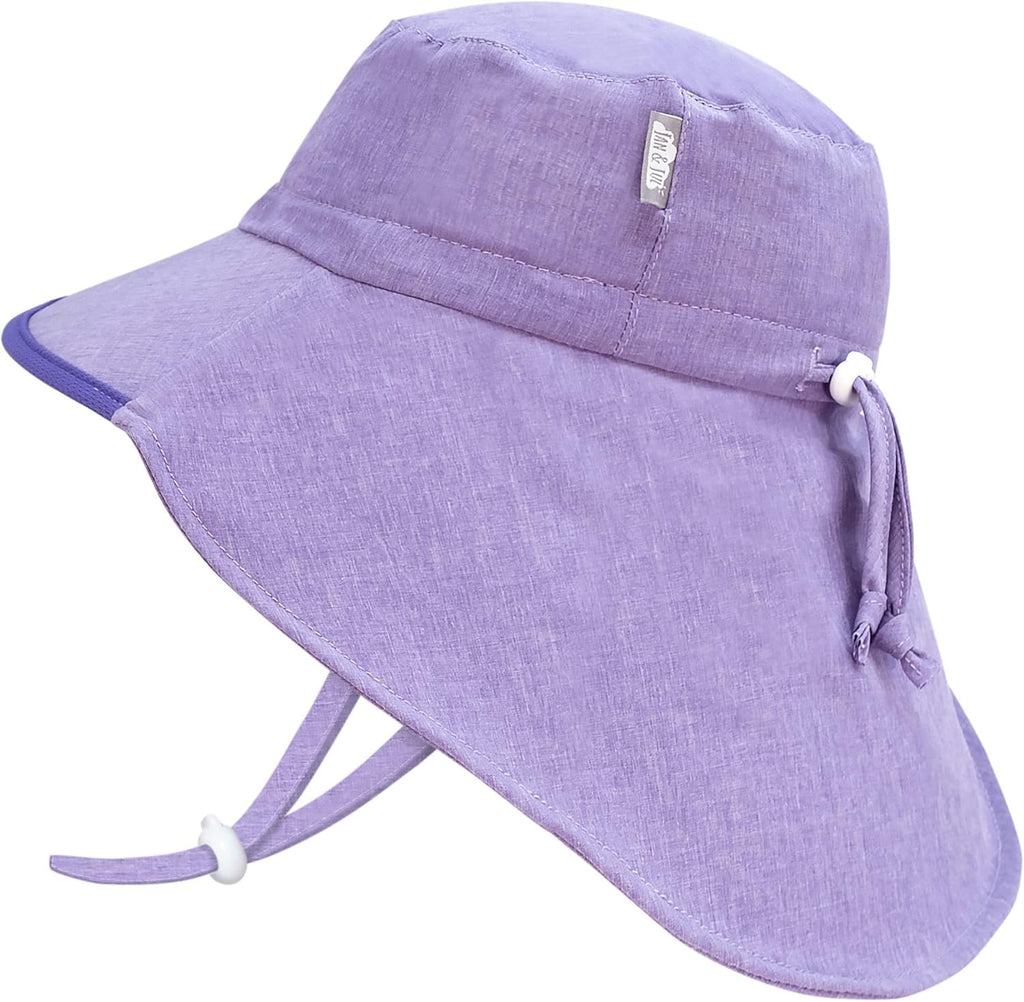 JAN & JUL Summer Adventure Wide Brim 50+ UPF Quick-Dry Sun-Hats for Kids