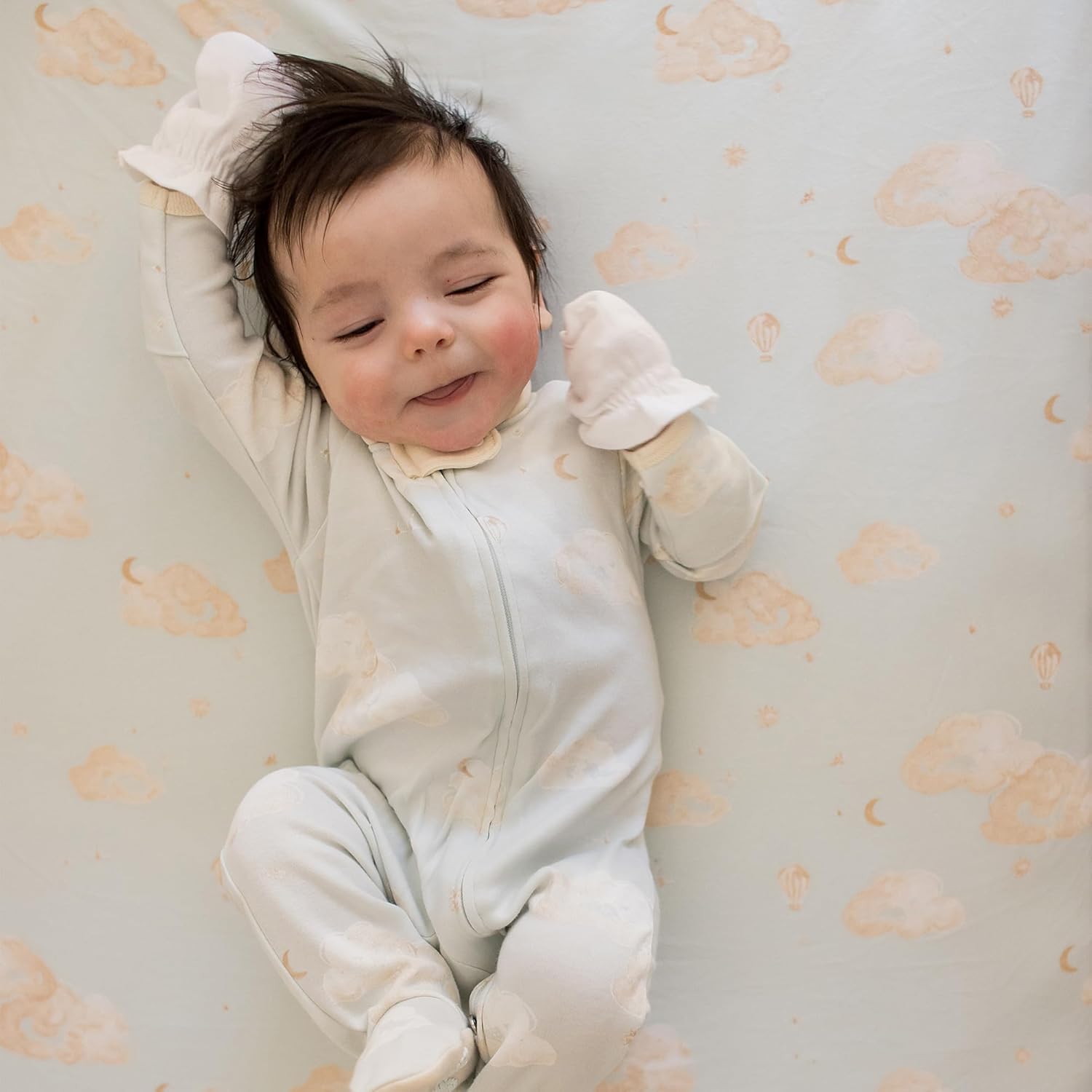 Burt's Bees Baby Baby Girls' Mittens, No-Scratch Mitts, 100% Organic Cotton, Set of 3