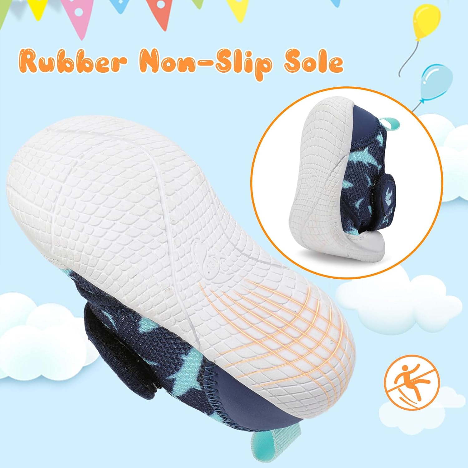 FEETCITY Baby First Walking Shoes Boys Girls Infant Sneakers Crib Shoes Breathable Lightweight Slip On Shoes