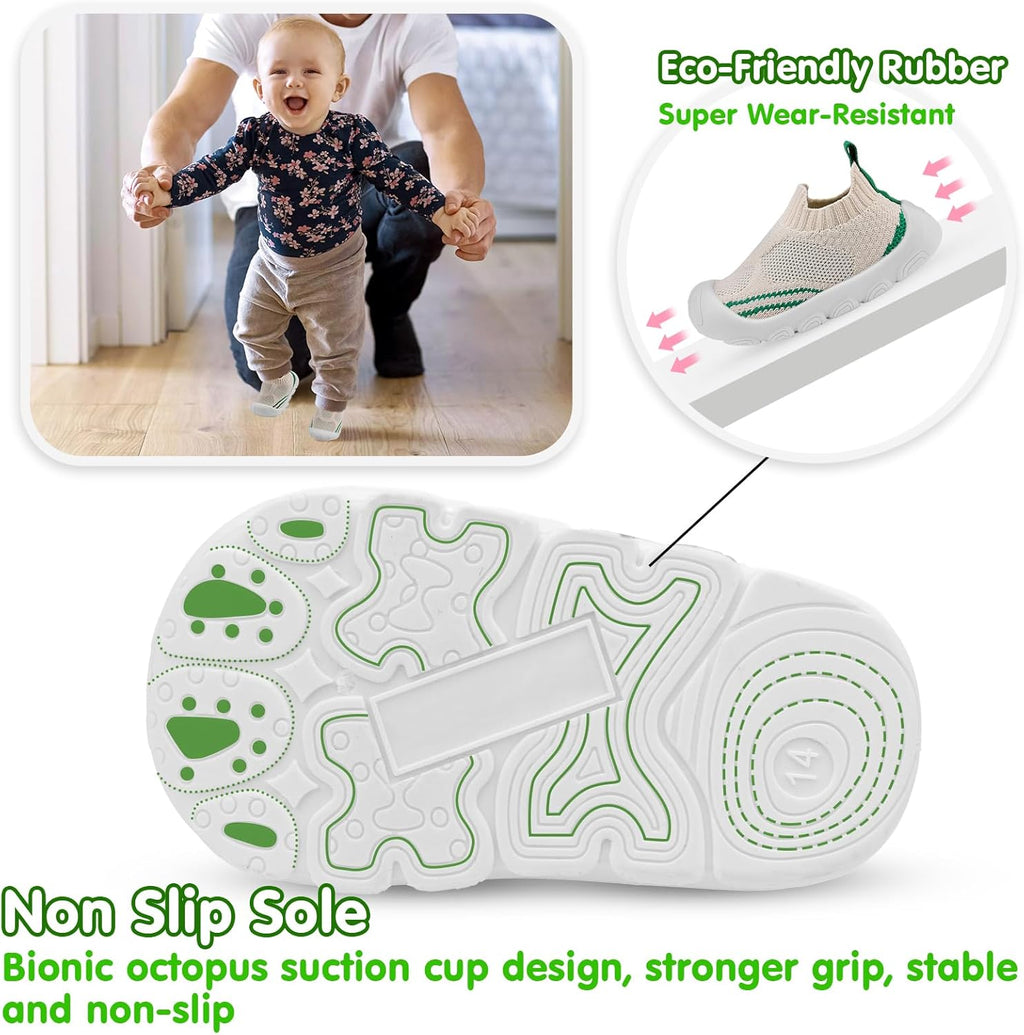 Charrost Toddler Baby Girl Boy First Walking Shoes Checkered Sneakers Sizes 3/4/5/6/7/8T. Soft, Cute,Flexible for First Walkers. Non-Slip, Slip On, Wide Toe Box Indoors Outdoors