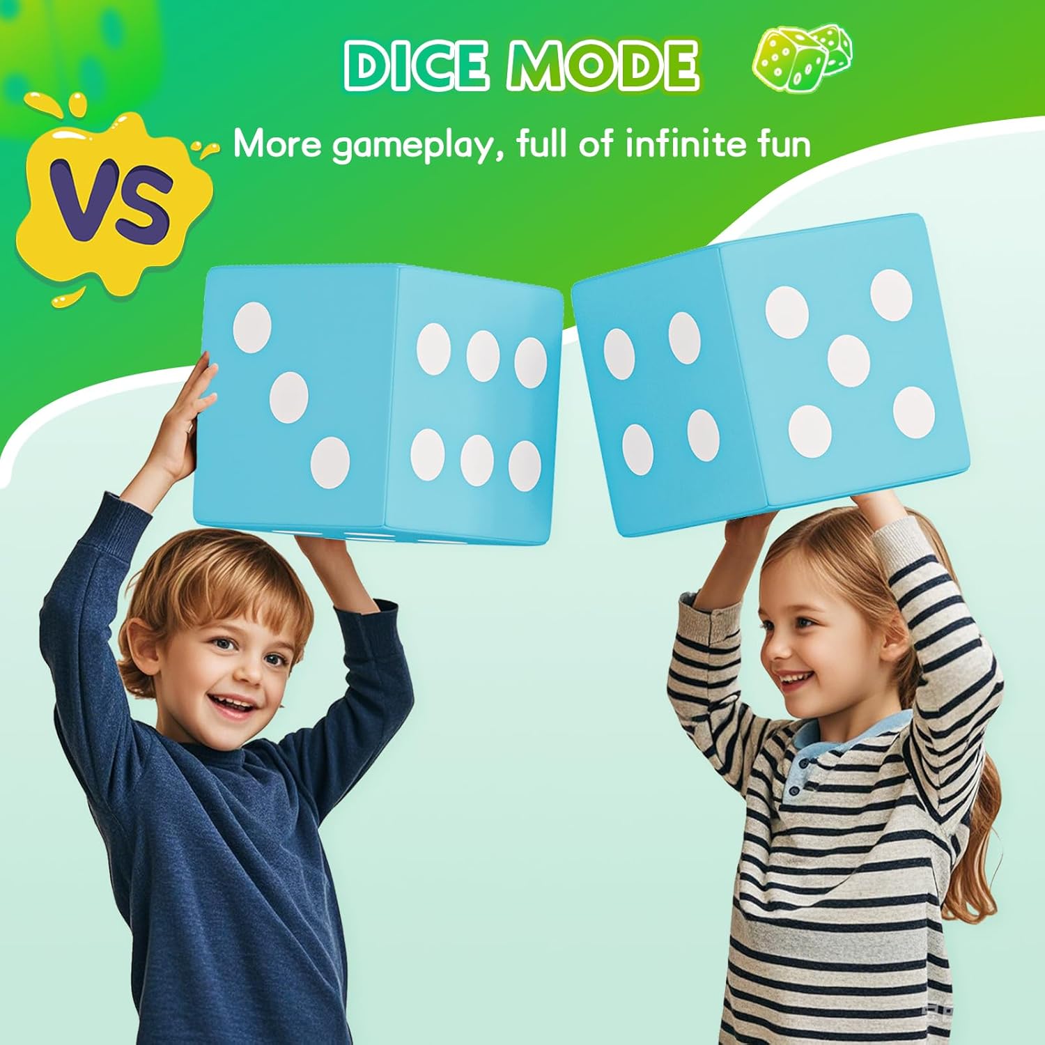 UMOMO 6 PCS Foam Climbing Blocks Multi Form Combination Transformation Gift for Children, Dice & Rock-Paper-Scissors Mode, Colorful Modular Climb Activity Play Set Toy for Toddlers Preschool Playroom