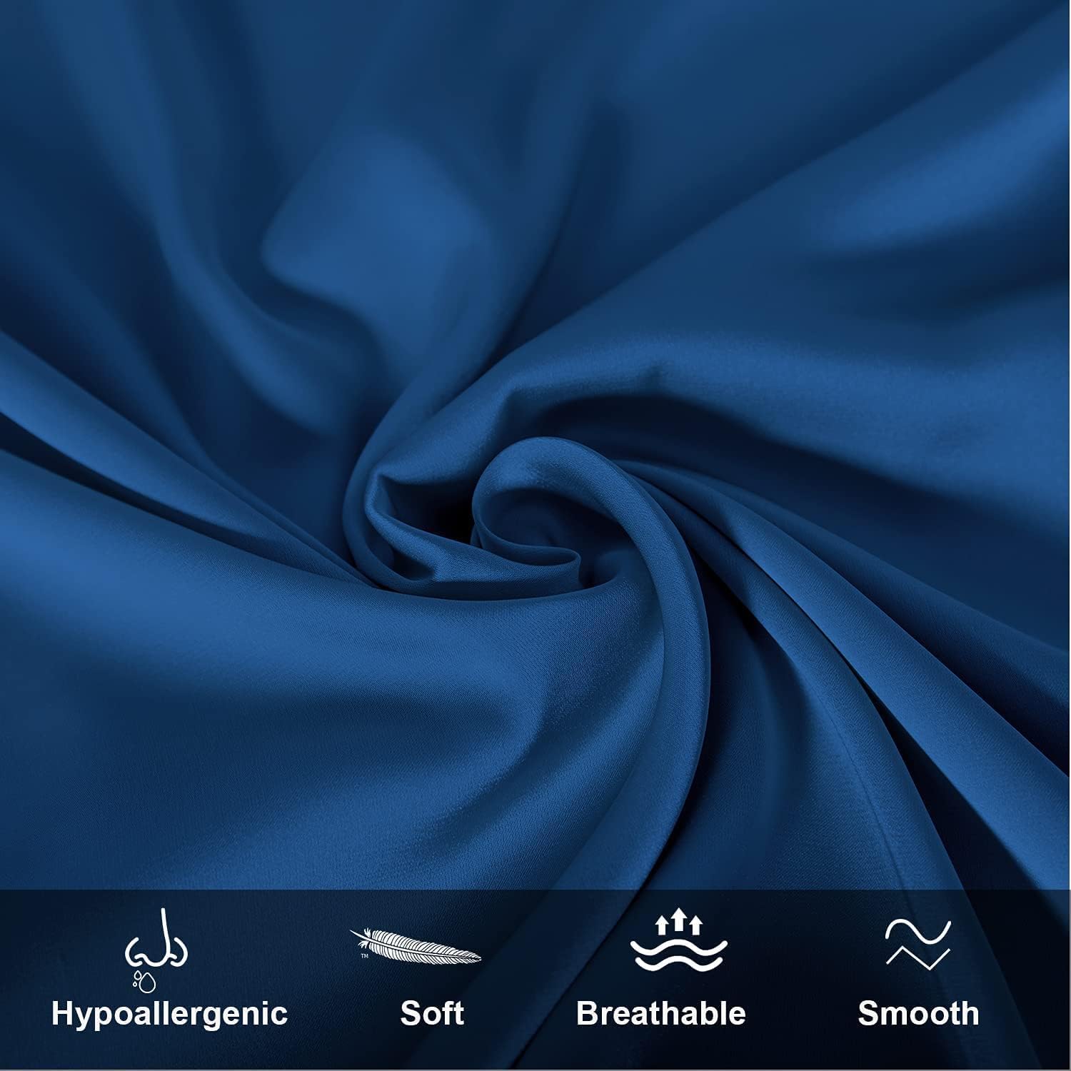 Mulberry Silk Pillowcase for Hair and Skin,Toddler Size Kids Silk Pillow Case with Hidden Zipper,Allergen Proof Dual Sides Soft Breathable Smooth Silk Pillow Cover(Toddler,Gem Blue)