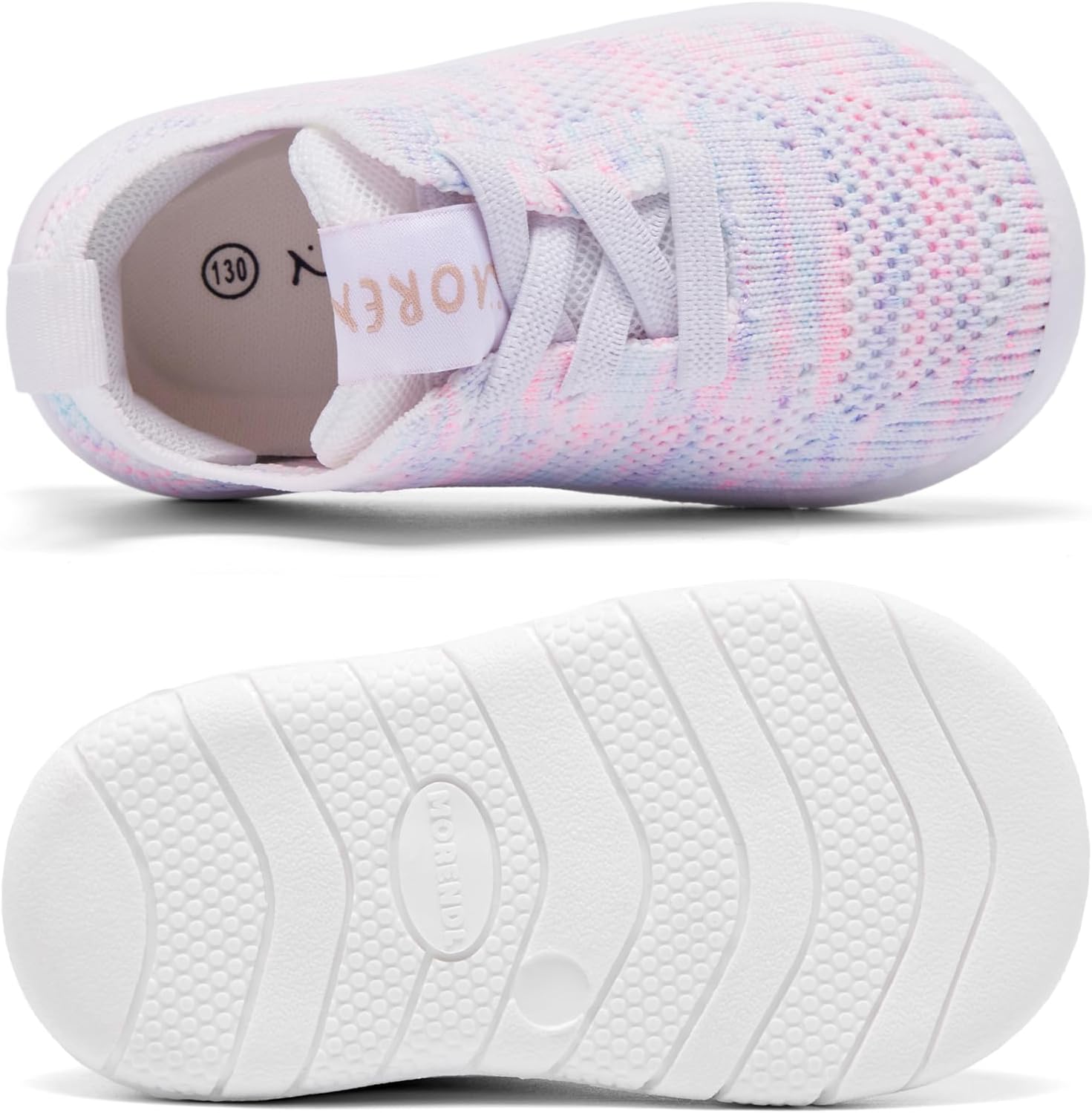 MORENDL Toddler Shoes Baby Walking Sock Shoes Infant Sneakers 0-4 Years Boy Girl Barefoot Tennis Shoe Non-Slip Brethable