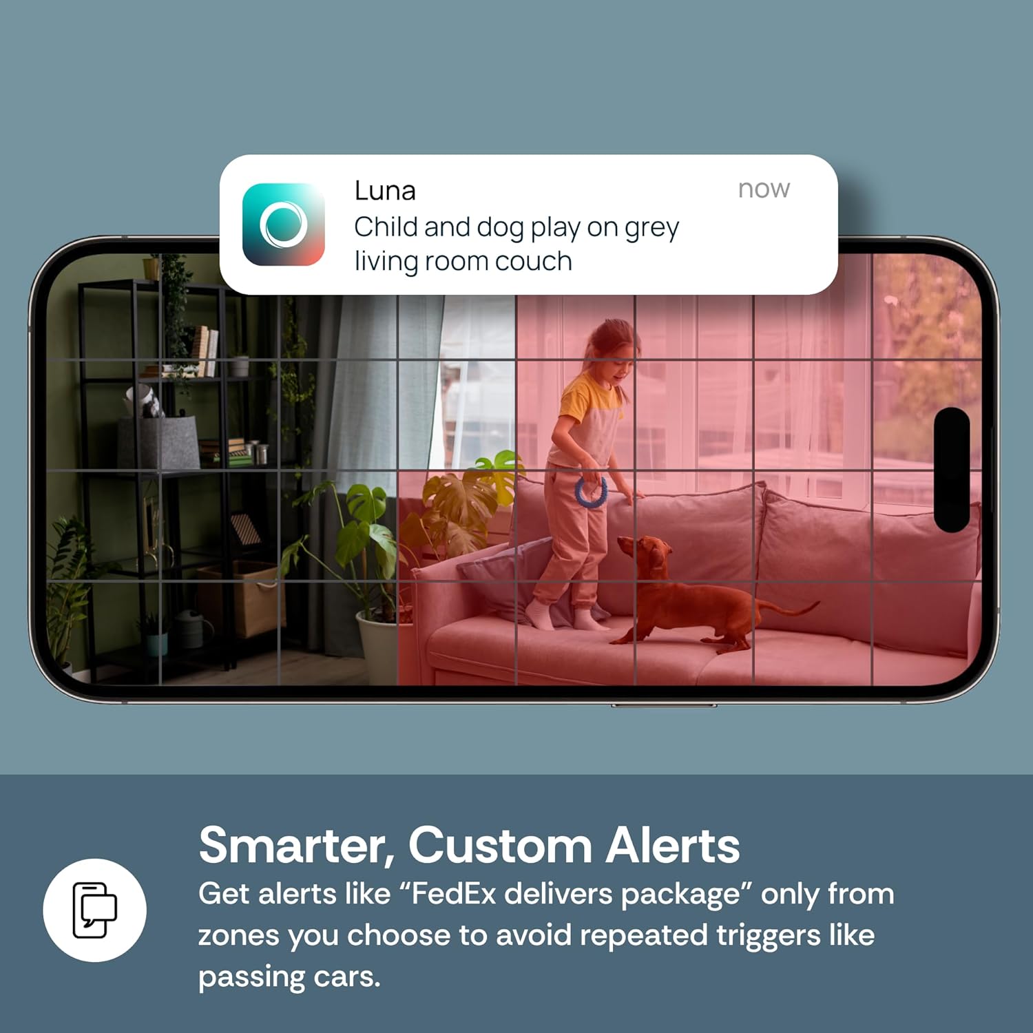 Luna 2K Indoor Cameras for Home Security, 2.4GHz & 5GHz WiFi, 360-Degree Pan-Tilt, Built-in Spotlight, Human Auto Tracking, Siren, Pet/Dog/Baby Camera with Phone app, White (2025 Upgrade Version)