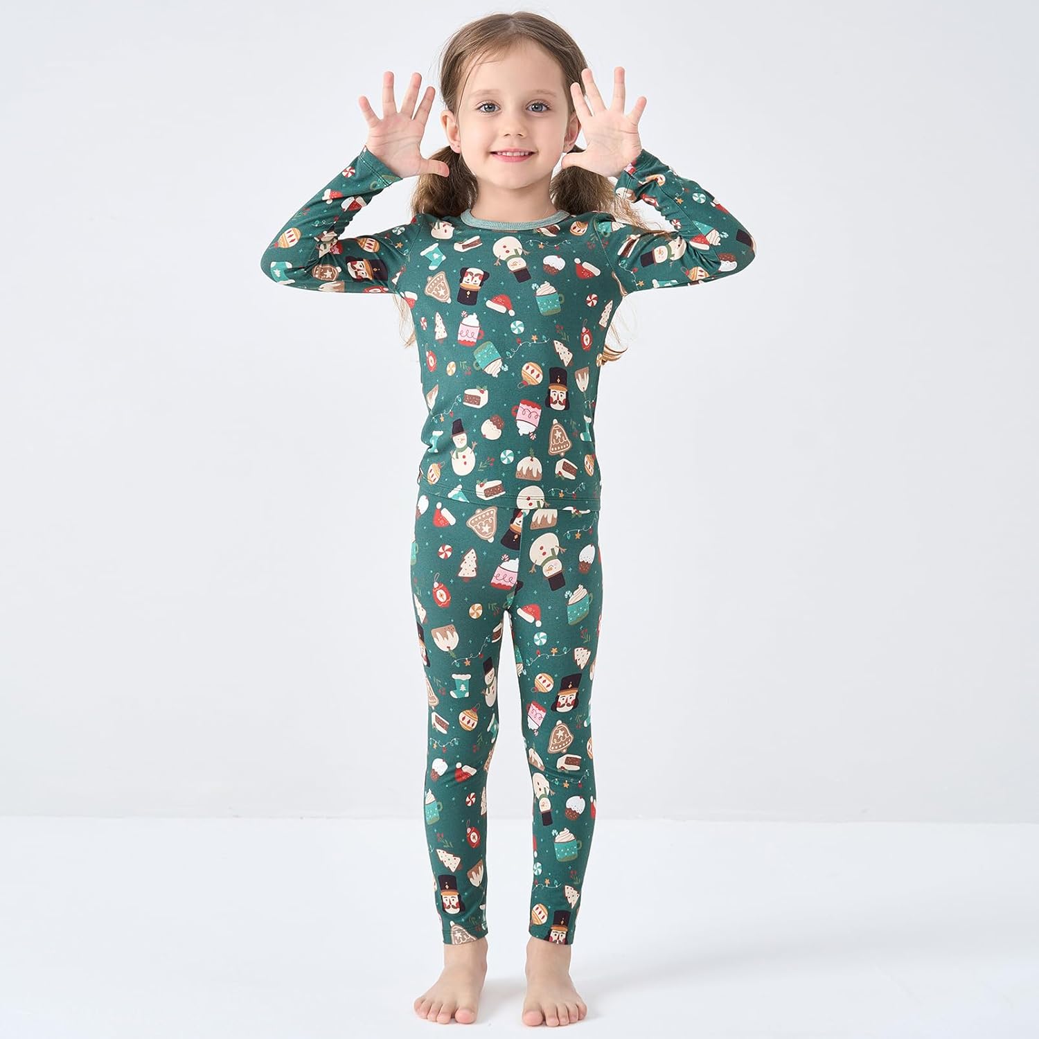 pureborn Baby Viscose From Bamboo Pajamas Set Pjs - Kids Toddler Girl Snug Fit Viscose Sleepwear 2pcs 18M-8Y