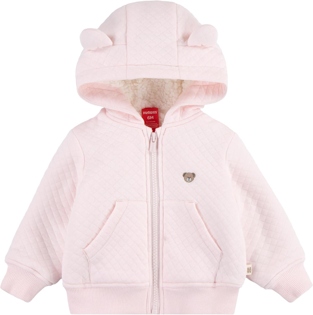 Huggies Baby Fleece Lined Zip Up Hooded Jacket