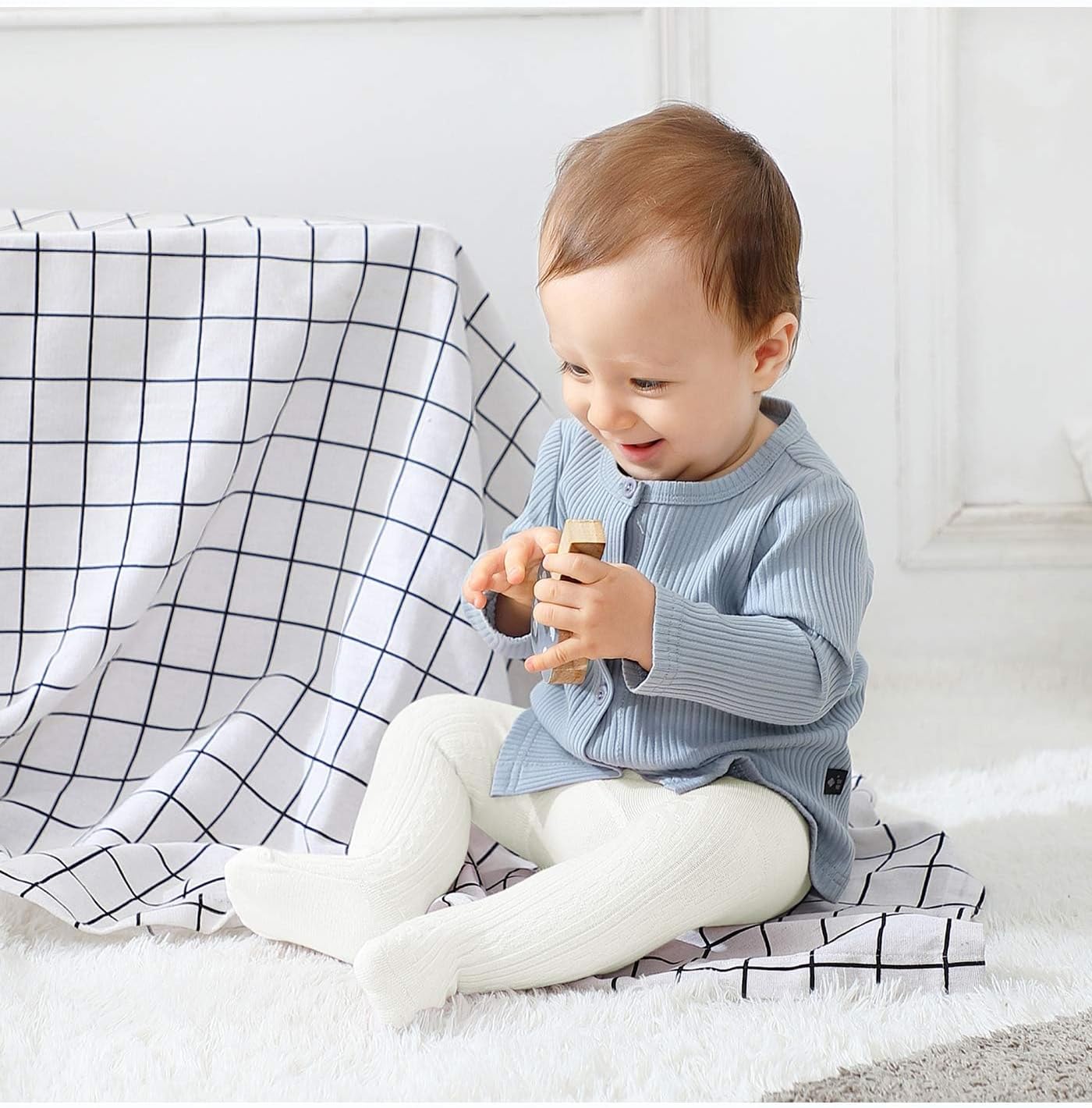 American Trends Baby Tights Non Slip Skid Baby Girl Tight Toddler Stocking Pants Cable Knit Infant Leggings