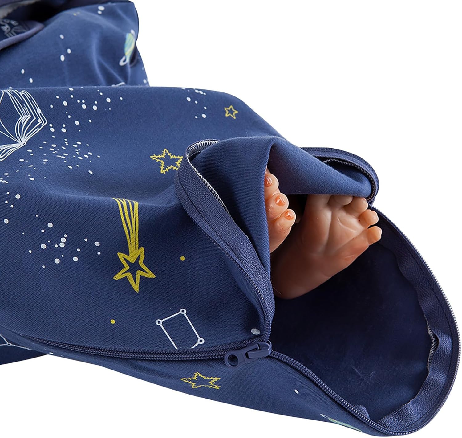 HOUSBAY Baby Swaddle Blanket Boy Girl,Super Soft Material Newborn Adjustable Swaddles for 0-3 Months,2-Way Zipper Sleep Sack 1 Pack