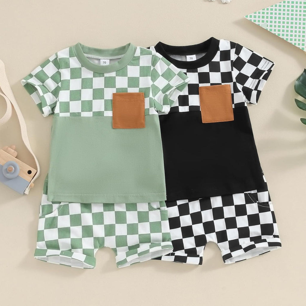 Mubineo Infant Toddler Baby Boy Summer T Shirt Shorts Outfits Short Sleeve Tee Tops Clothes Set