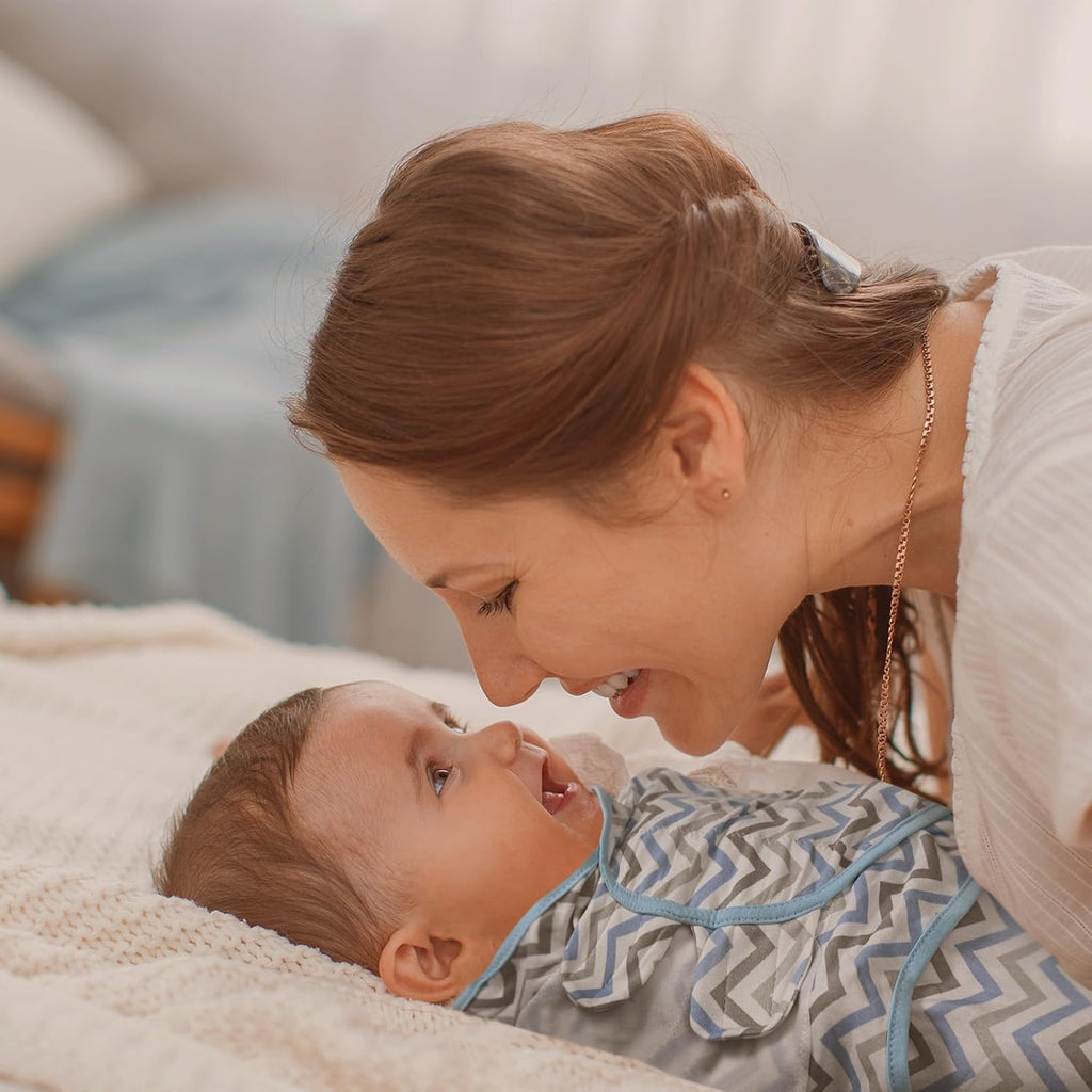 GLLQUEN BABY Swaddle Sleep Sack - 3 Pack Infant Swaddles for Newborn, Baby Swaddling Sack 0-3 Months, Ergonomic Newborn Swaddle Blanket for Baby Boy and Girl, Blue & Elephants