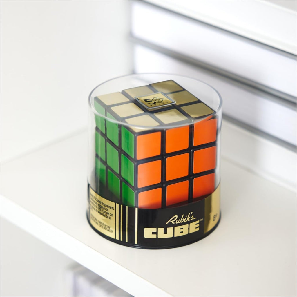Rubik's Cube, Special Retro 50th Anniversary Edition, Original 3x3 Color-Matching Puzzle Classic Problem-Solving Challenging Brain Teaser Fidget Toy, for Adults & Kids Ages 8+