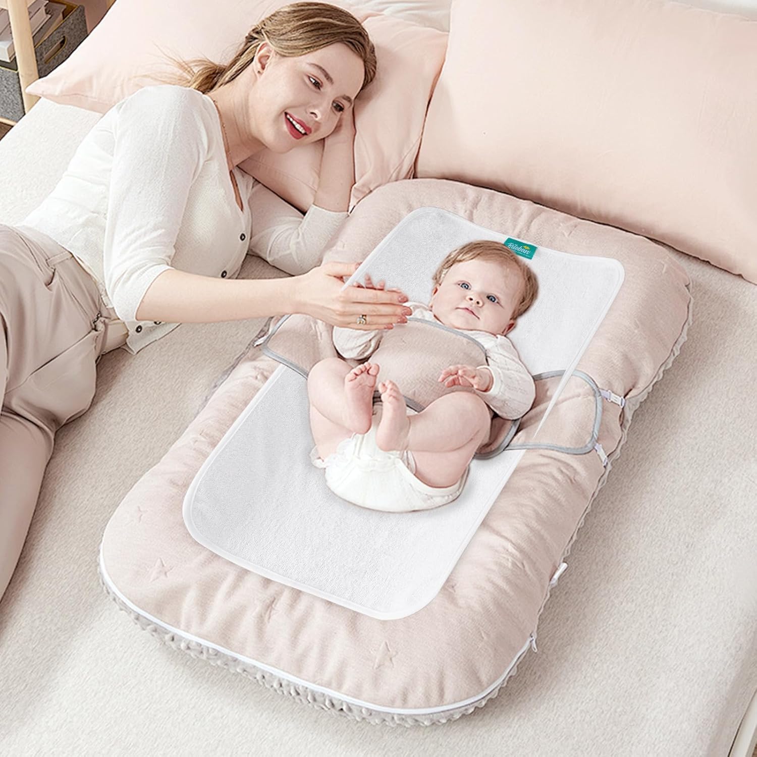 Changing Pad Liner 5 Count, Waterproof Larger Changing Pad Cover 28" X 15", Cotton Terry, Absorbent & Skin-Friendly Changing Pad Liners (Solid Improved Thickness)