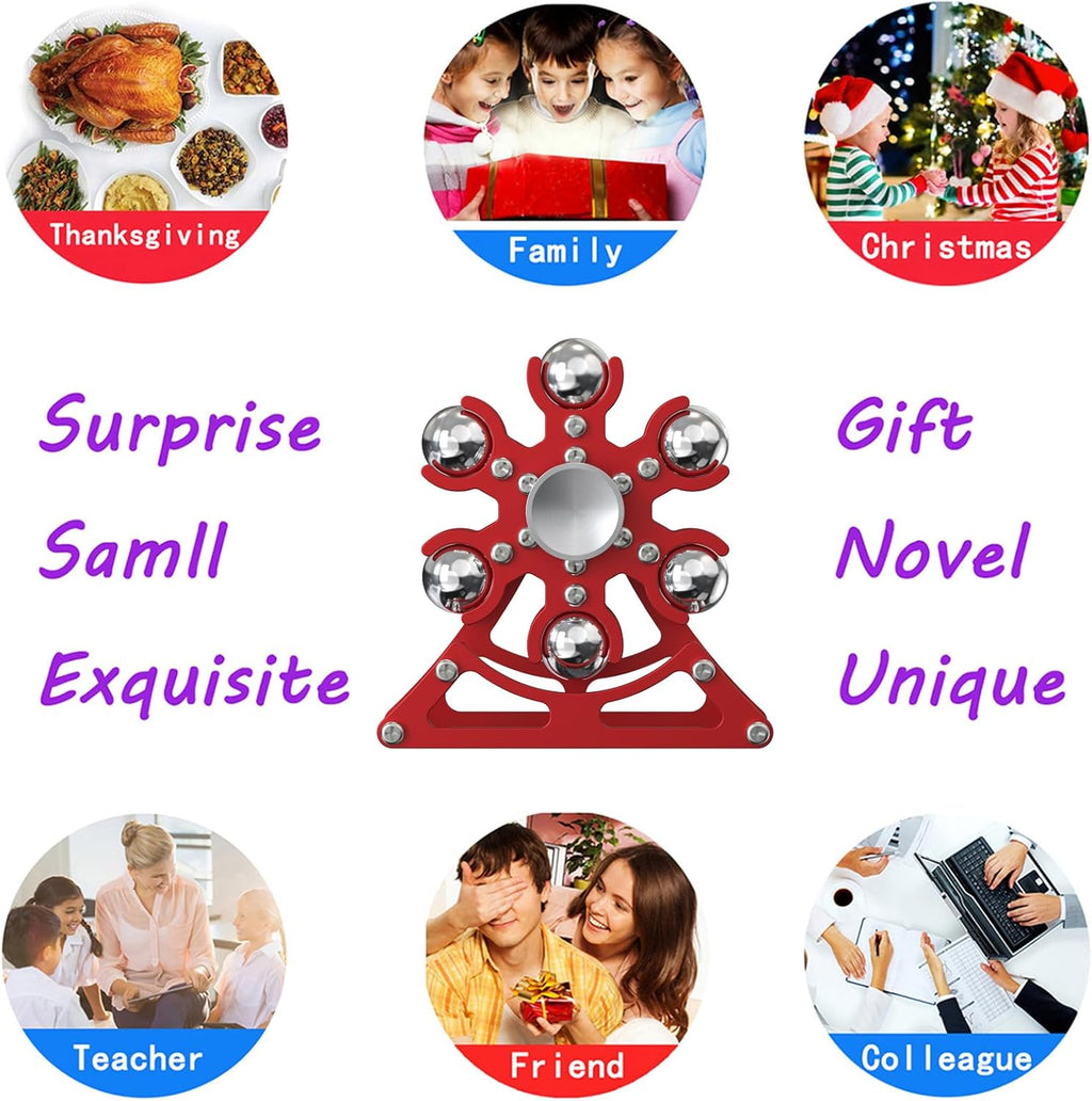Desk-Fidget-Toys Ferris-Wheels-Spinner: Metal Kinetic-Fidget-Spinner 4mins, EDC-Toy Cool-Gadgets for School Office Christmas, ADHD Tools Gift Cool-Stuff Stress Relief Gift for Kid Children Teen Adult