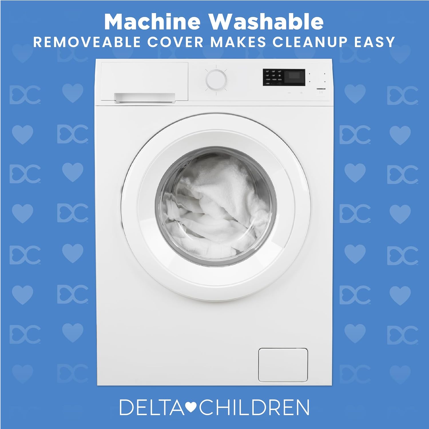 Delta Children Summer Breeze Mattress - Breathable Baby Crib & Toddler Mattress with Cloud Core - Machine Washable Cover - GREENGUARD Gold – Waterproof - Sustainably Sourced Core, Apricot/White