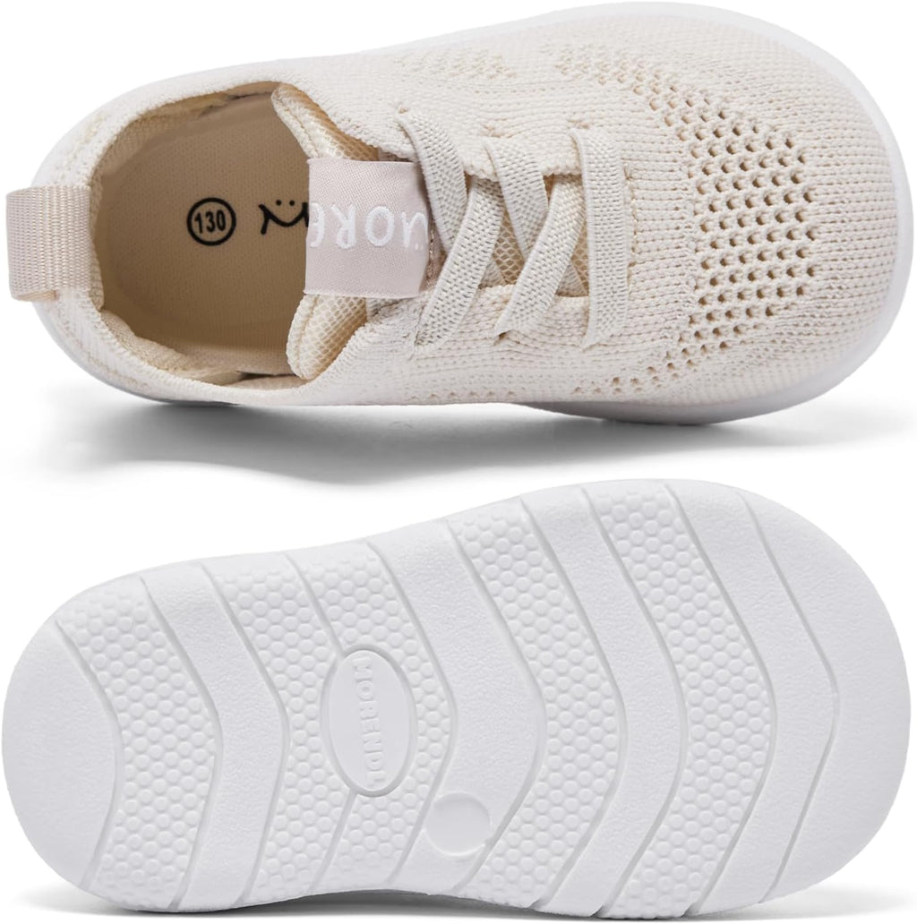 MORENDL Toddler Shoes Baby Walking Sock Shoes Infant Sneakers 0-4 Years Boy Girl Barefoot Tennis Shoe Non-Slip Brethable