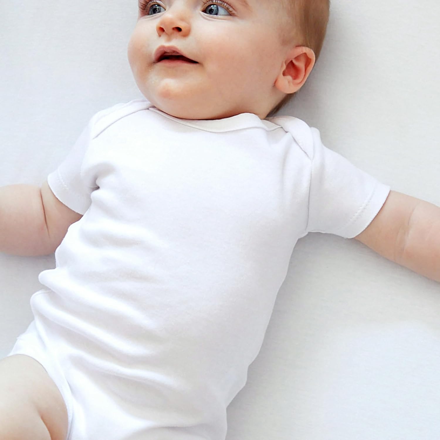 HonestBaby unisex-baby 10-pack Short Sleeve Bodysuits One-piece 100% Organic Cotton for Infant Baby Boys, Girls