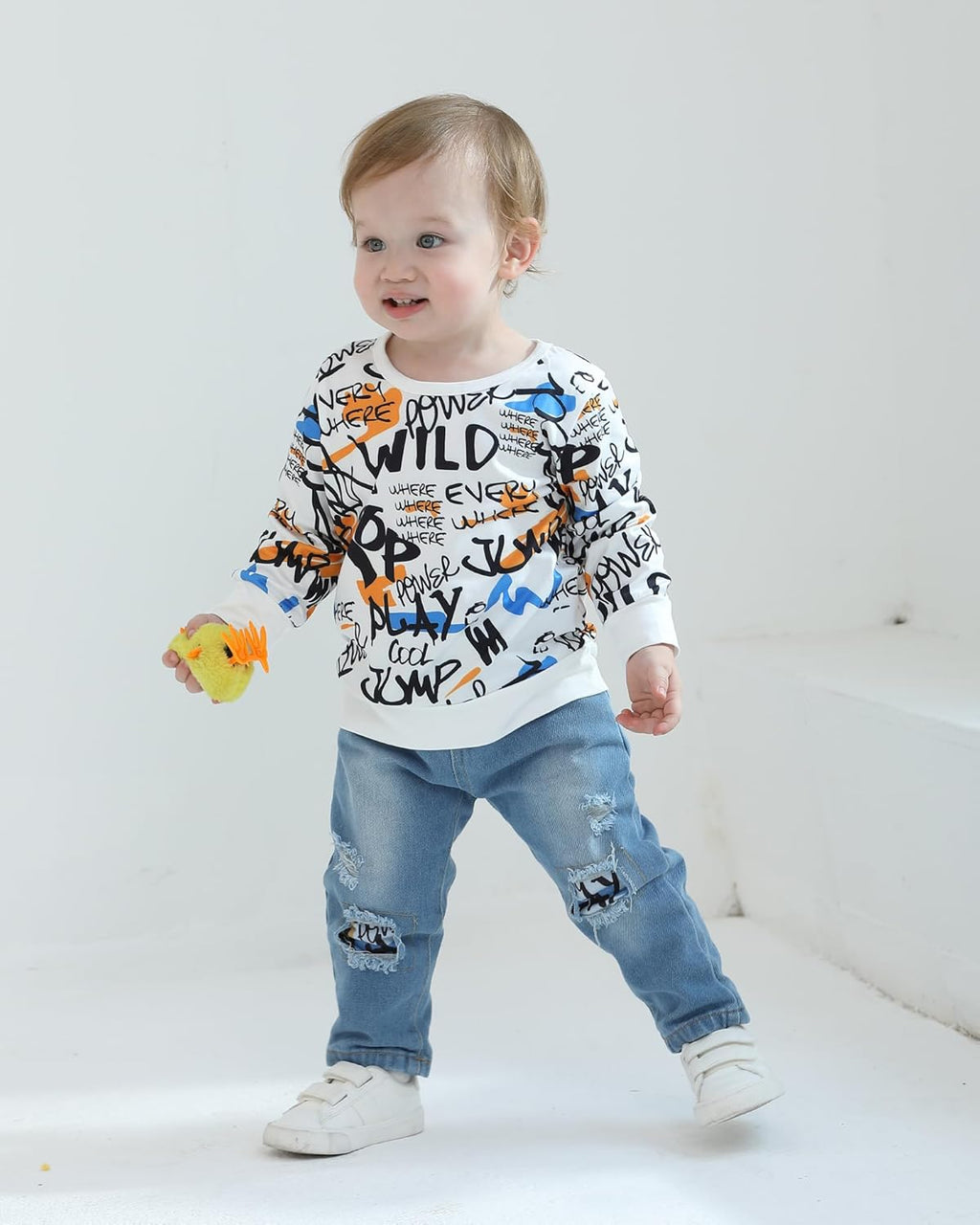 Toddler Baby Boy Outfits Fall Winter Clothes Color Block Long Sleeve Sweatshirt Tops + Jogger Pants Set 2PCS