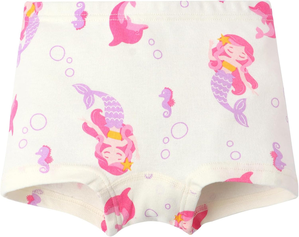 CHUNG Toddler Little Girls Kids Briefs Panties Soft Cotton Boyshort Underwear Pack Big Girl Daily Cute Pattern