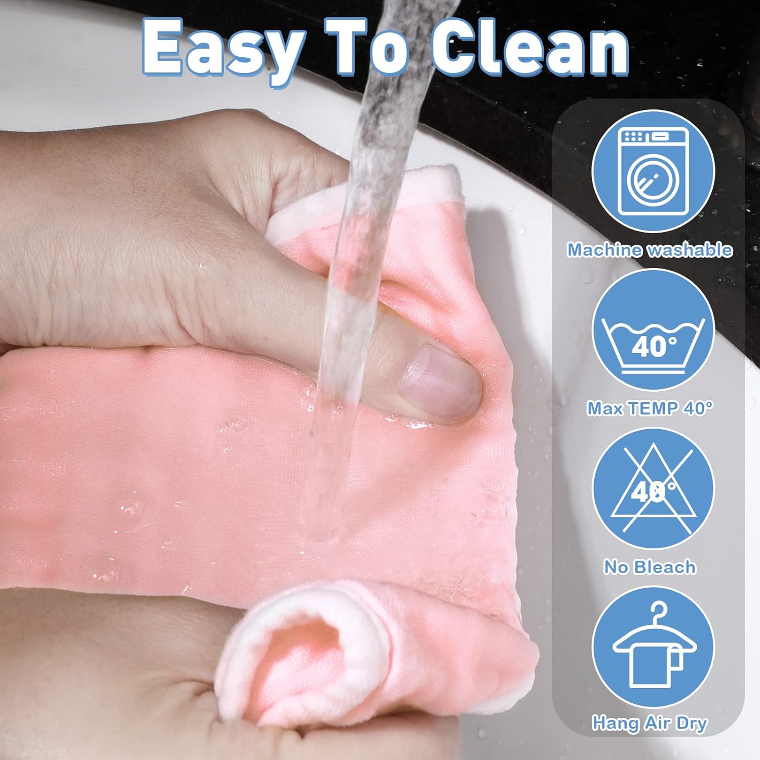 Tatuo 50 Pcs Muslin Baby Bibs Bulk Muslin Cotton Teething for Boy Girls Burp with Snap, Baby Bandana Drool Absorbent Bibs for Newborn Infant Teething and Drooling, 6 Layers