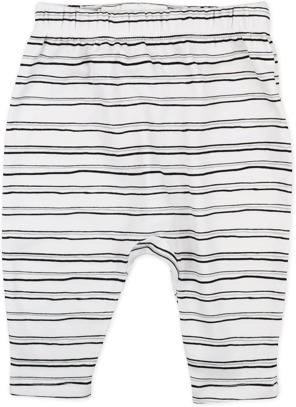 HonestBaby Multipack Harem Pants Roomy Fit Pull on Bottoms 100% Organic Cotton for Infant Baby Boys, Girls, Unisex