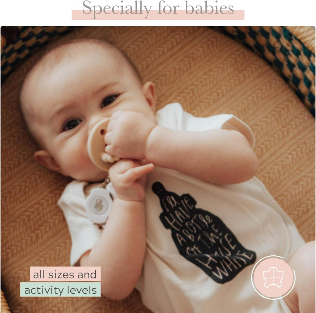 Finn + Emma Organic Cotton Graphic Baby Onesie - Gender Neutral Bodysuits for Babies 0-12 Months in Multiple Sizes and Styles