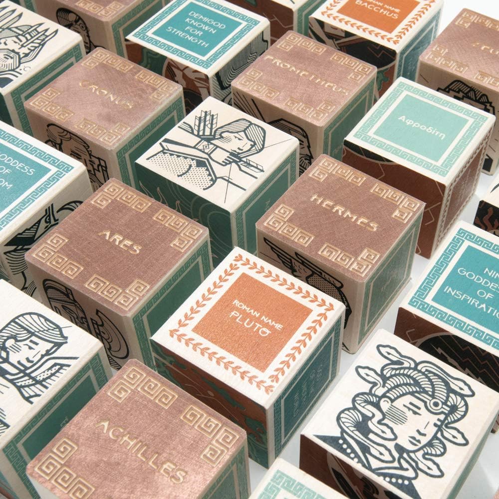 Uncle Goose Greek Mythology Blocks - Made in The USA