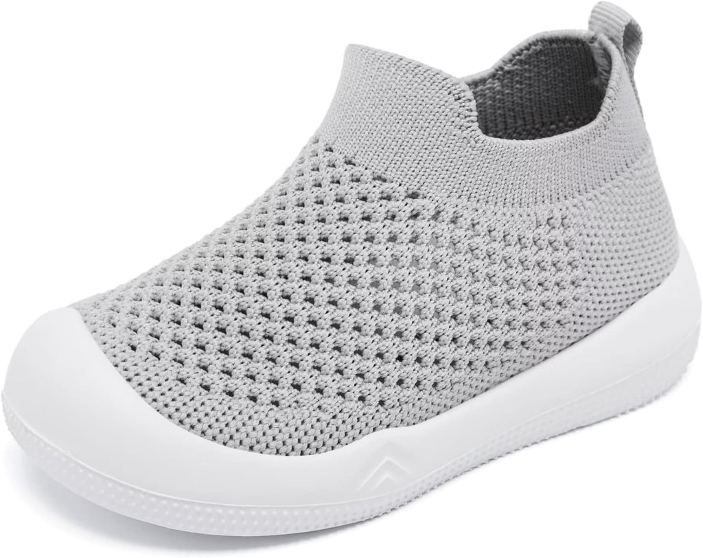 Eashi Baby Boy Girl Non-Skid Indoor Infant Walking Shoes Breathable Warm Elastic Sock Shoes with Memory Sole Protect Toes Outdoor Sneakers