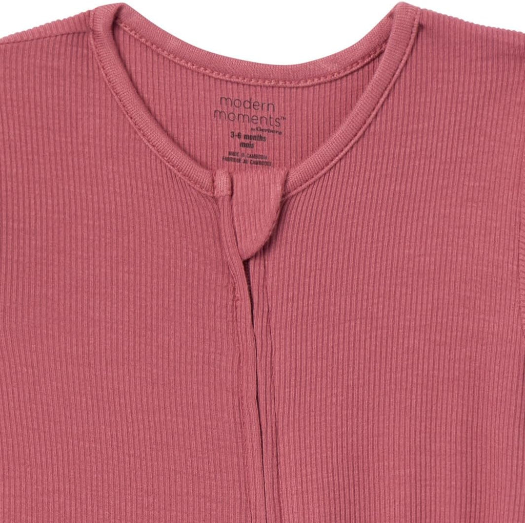 Modern Moments by Gerber Unisex Baby Viscose 2-Pack Footless Tight Fitting Pajamas