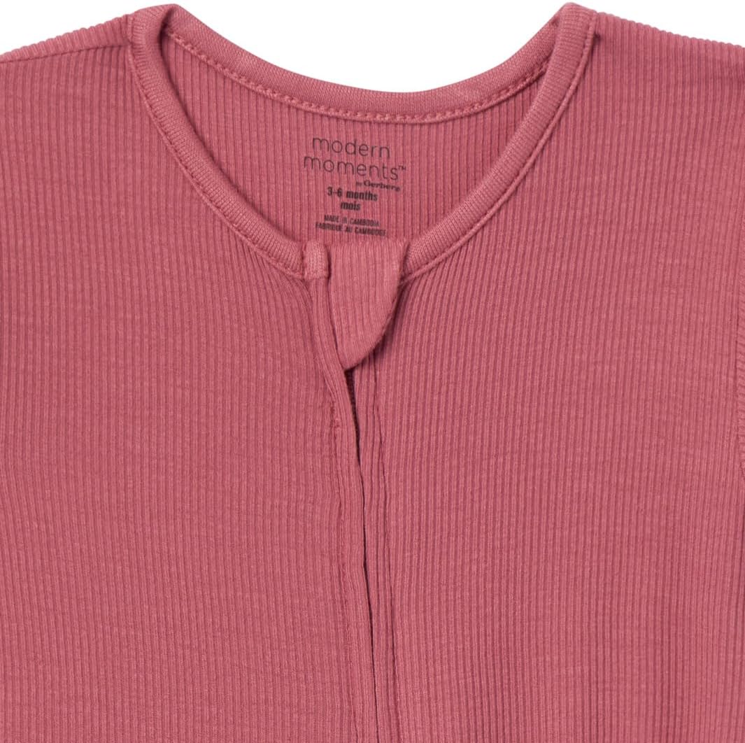 Modern Moments by Gerber Unisex Baby Viscose 2-Pack Footless Tight Fitting Pajamas