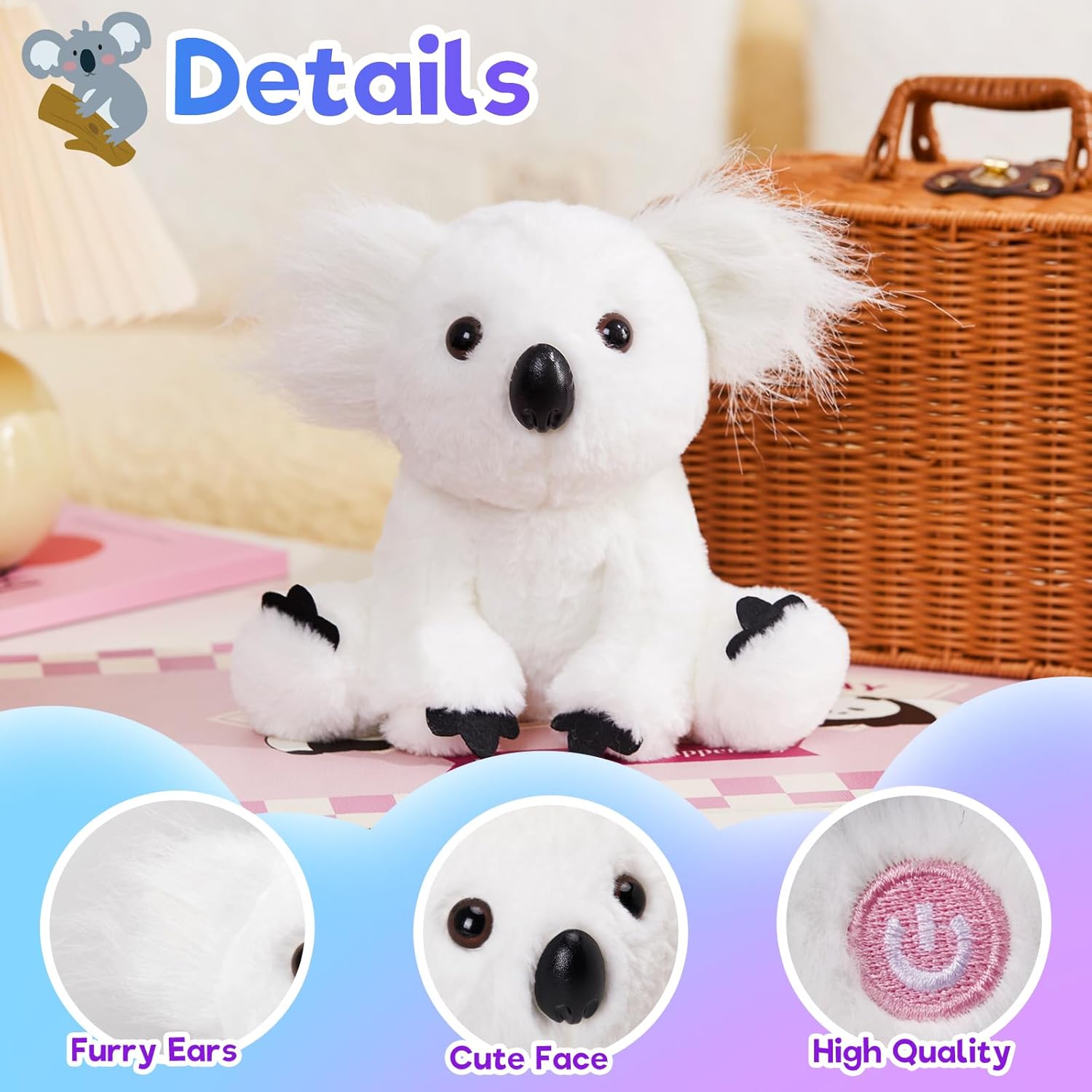 Glow Guards 10'' Light up White Koala