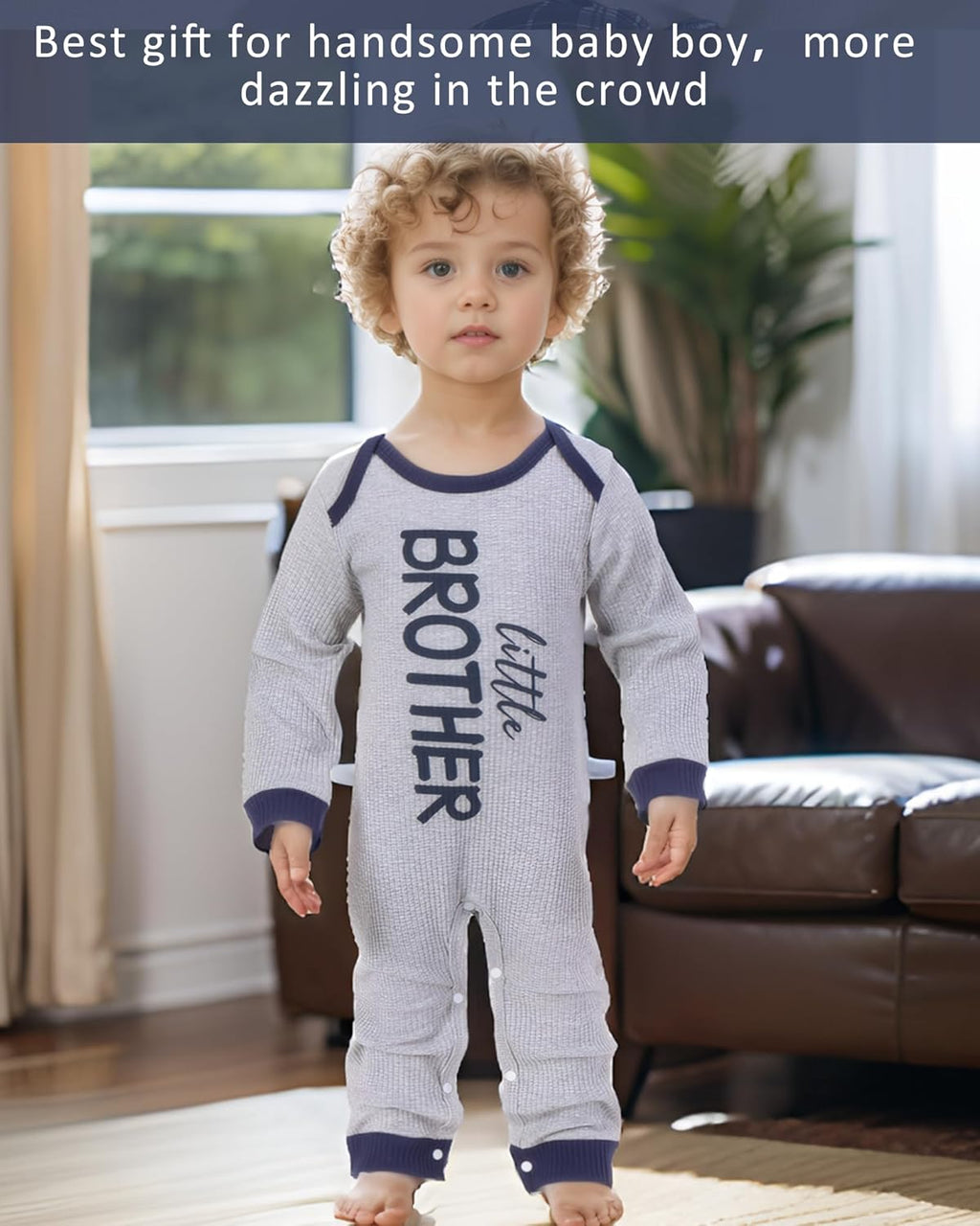 NZRVAWS Baby Boy Clothes Preemie Infant Boy Bear Outfits Jumpsuit Bodysuit Letter Print Romper