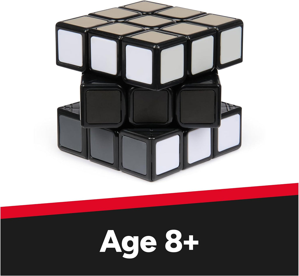 Rubik’s Cube Greyscale Wednesday Cube from The Hit TV Series Wednesday, Problem-Solving Challenging Brain Teaser Fidget Toy, Adults & Kids Ages 8+