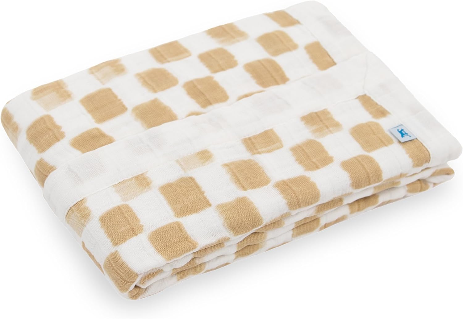 Little Unicorn Newborn Receiving Quilt | Ultra- Soft, Multi-Layered Muslin Fabric | Gift for Newborns & on-The-go (Adobe Checker)