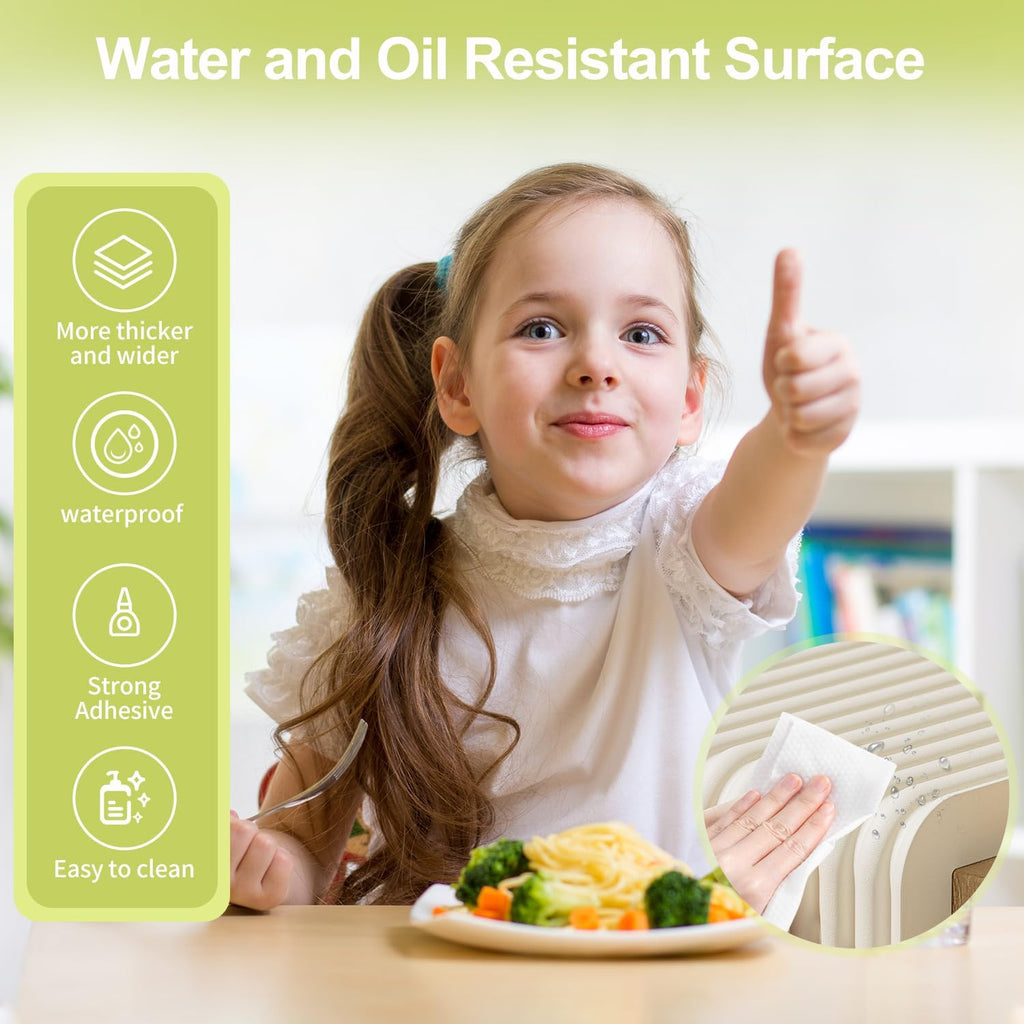 Baby Proofing Wall Corner Protector,Edge Guard Corner Protector,6.56ft Thinken Soft Corner Protectors Pre-Taped Soft Rubber Foam Edge Cushion for Furniture (White, 6.56Ft x 11.8" W x 0.47" Th)