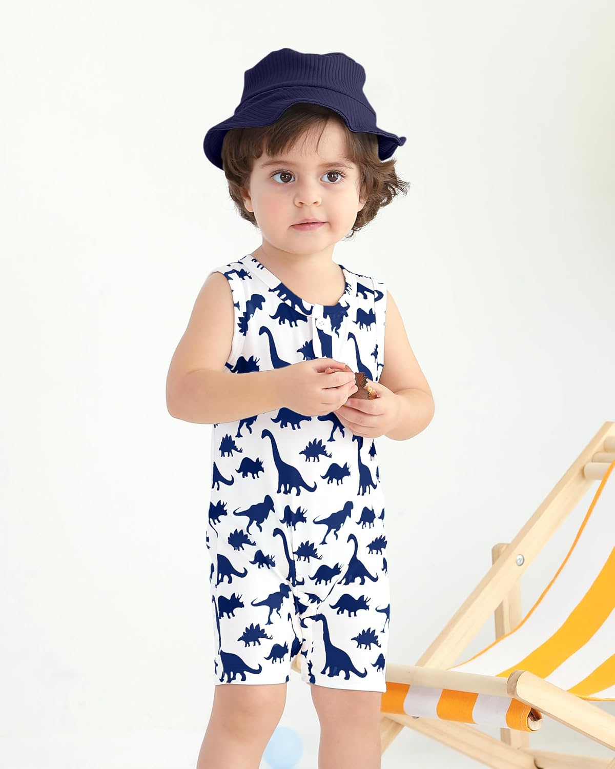 NZRVAWS Newborn Baby Boy Clothes Infant 0 3 6 9 12 Months Romper Sleeveless Jumpsuit Bodysuit Hat