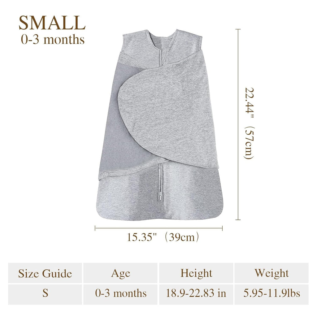 Swaddle-Blanket Baby Girl & Boy Swaddles Newborn Infant Transition 100% Cotton Wrap Blankets, 3-Way Adjustable Wearable Blanket, TOG 1.0 (Little Monster, 0-3 Month)