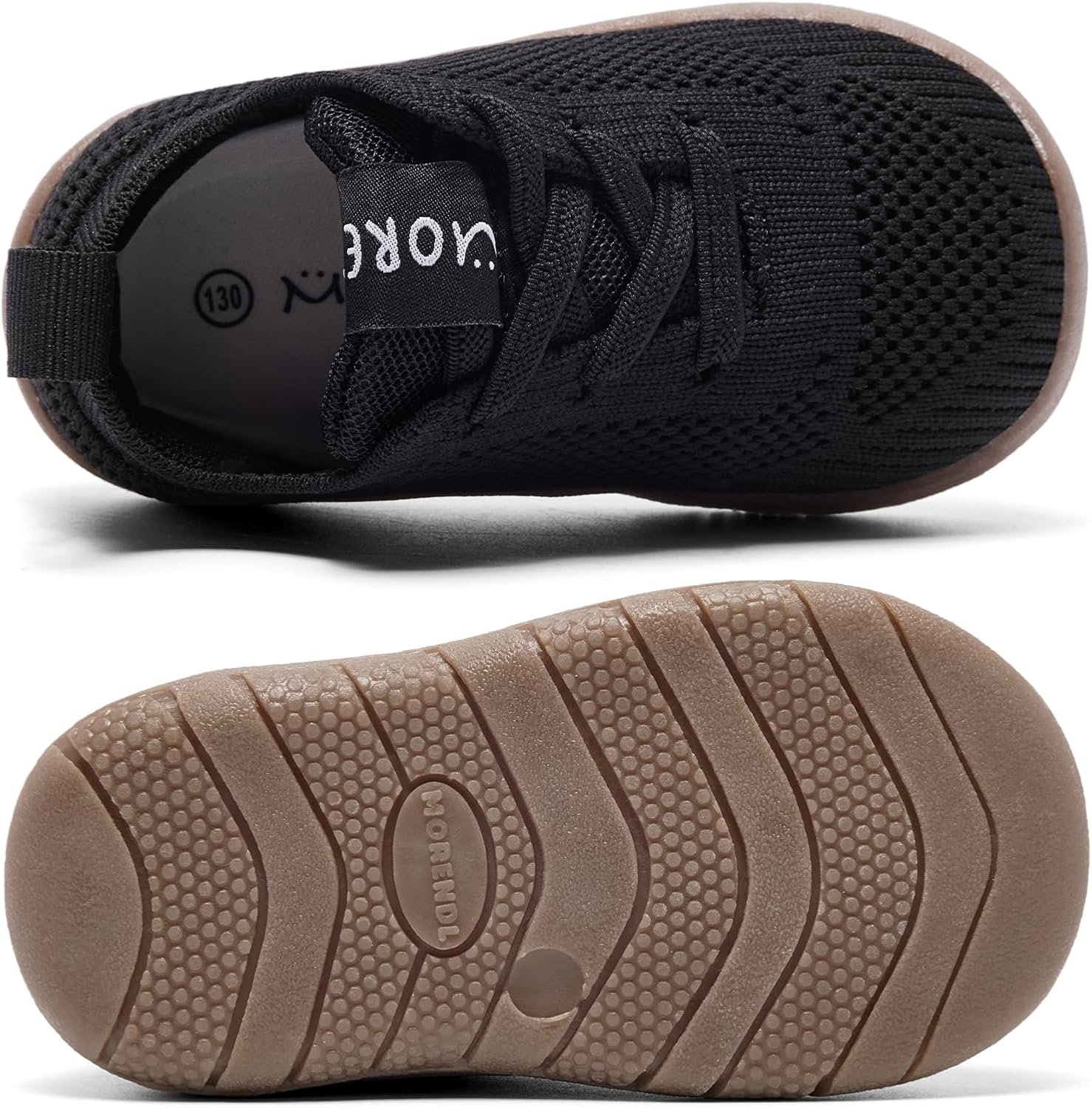 MORENDL Toddler Shoes Baby Walking Sock Shoes Infant Sneakers 0-4 Years Boy Girl Barefoot Tennis Shoe Non-Slip Brethable