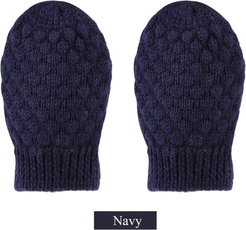 Baby Knit Mittens Toddler Boys Girls Gloves Winter Infant Newborn No Scratch Mitten 0-3 Years