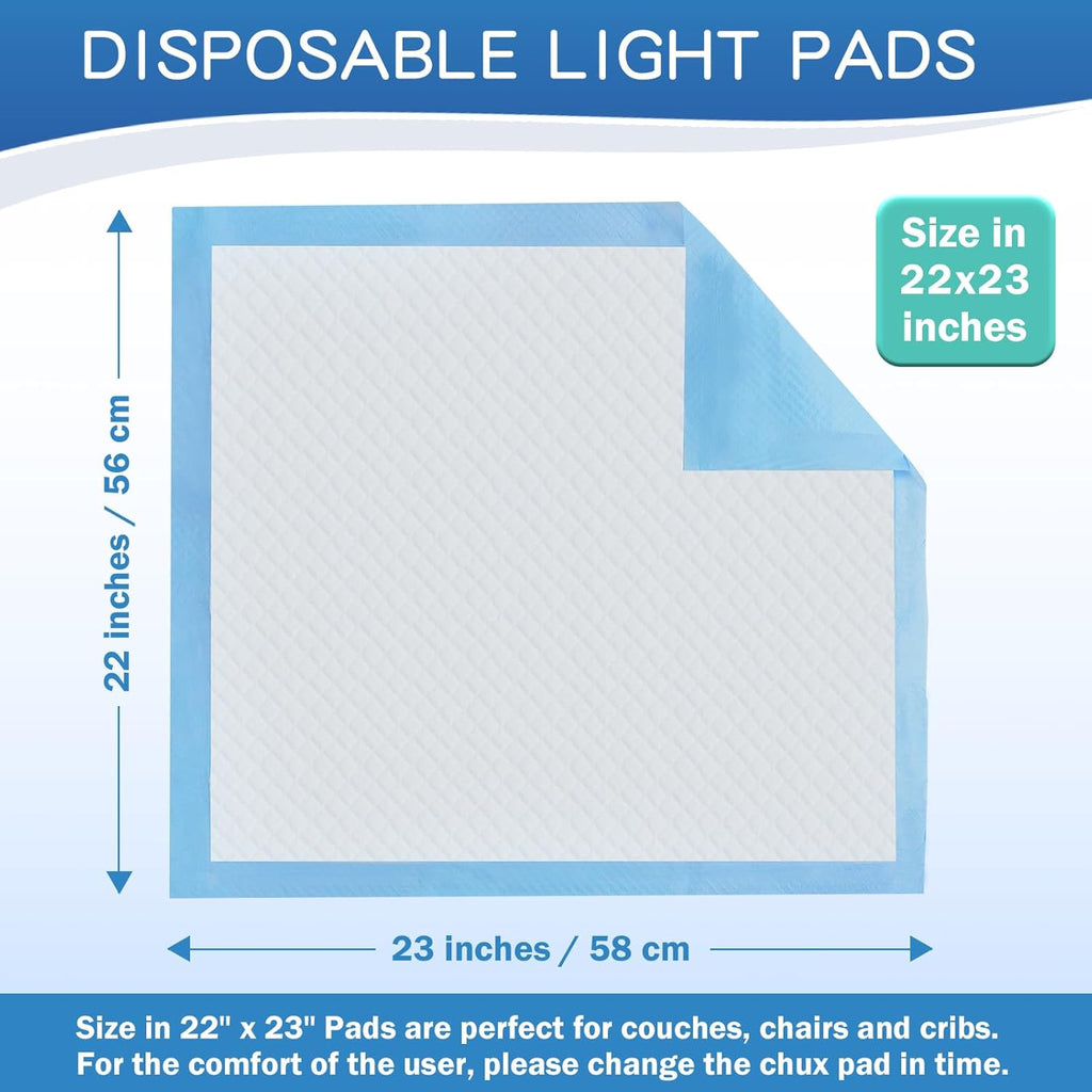 150 Count Premium Chucks Pads 22"x23" Disposable, Ultra Absorbent Adults Incontinence Underpads Leakproof, Waterproof Puppy Training Pee Pads Leakproof, Baby Changing Liner