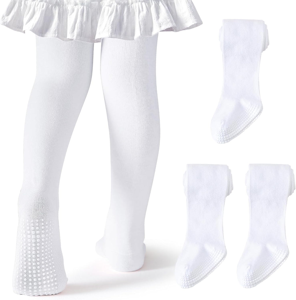 Baby Tights Non Slip Toddler Stockings Tights with Grippers Seamless Soft Cotton Knit Leggings Newborn
