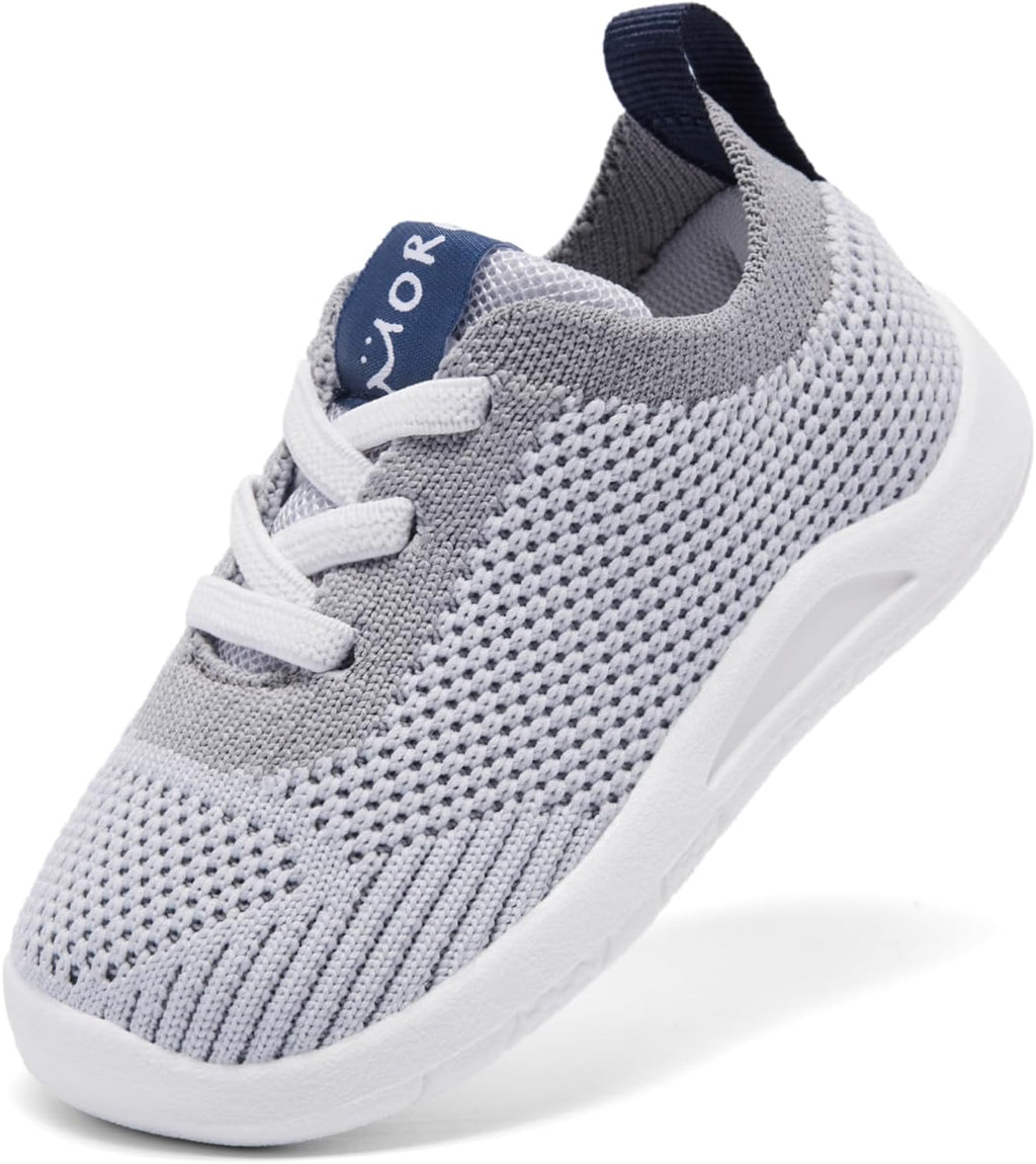 MORENDL Toddler Shoes Baby Walking Sock Shoes Infant Sneakers 0-4 Years Boy Girl Barefoot Tennis Shoe Non-Slip Brethable