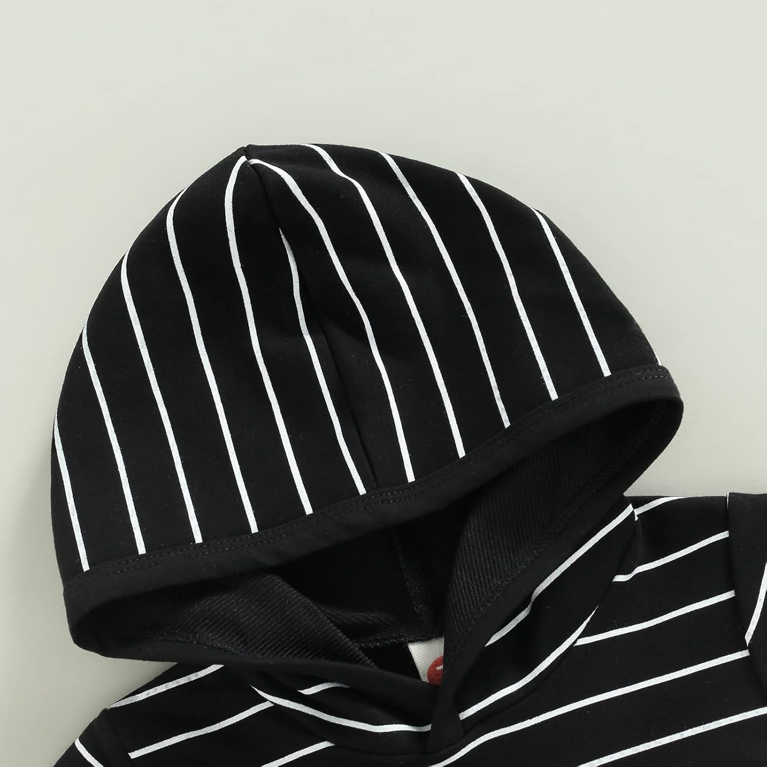 Toddler Baby Boy Summer Hooded Outfit Contrast Color Short Sleeve T Shirt Top Elastic Shorts Summer Clothes Set