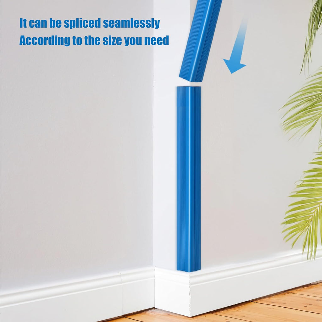 Wall Corner Protectors 4 Pack,1.57x1.57x23.62x0.12 inch PVC Double Side Proof Corner Guards for Sharp Edges, Self-Adhesive Corner Protectors for Home, Kindergarten,Thickness-3mm(0.12 in)