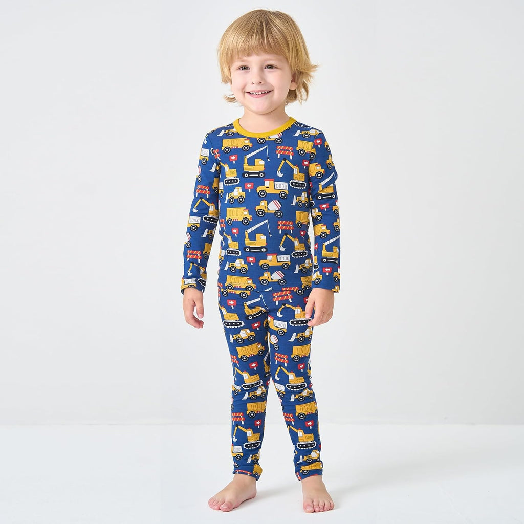 pureborn Baby Toddler Kids Viscose from Bamboo Pajamas Set Pjs 2pcs 18M-8Y
